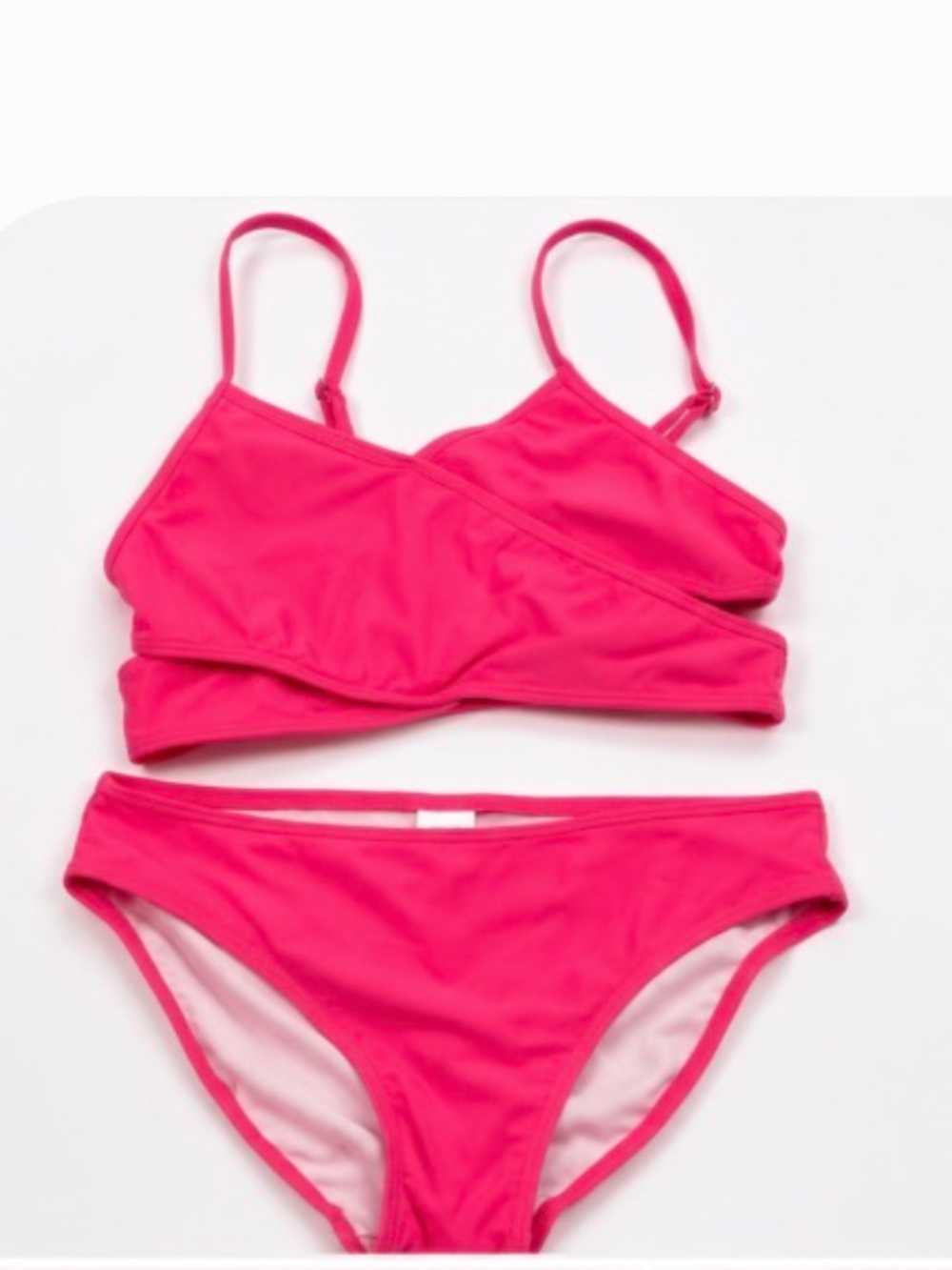 Okami Neon Pink Bikini Set - Size 14‎ Girls NWOT